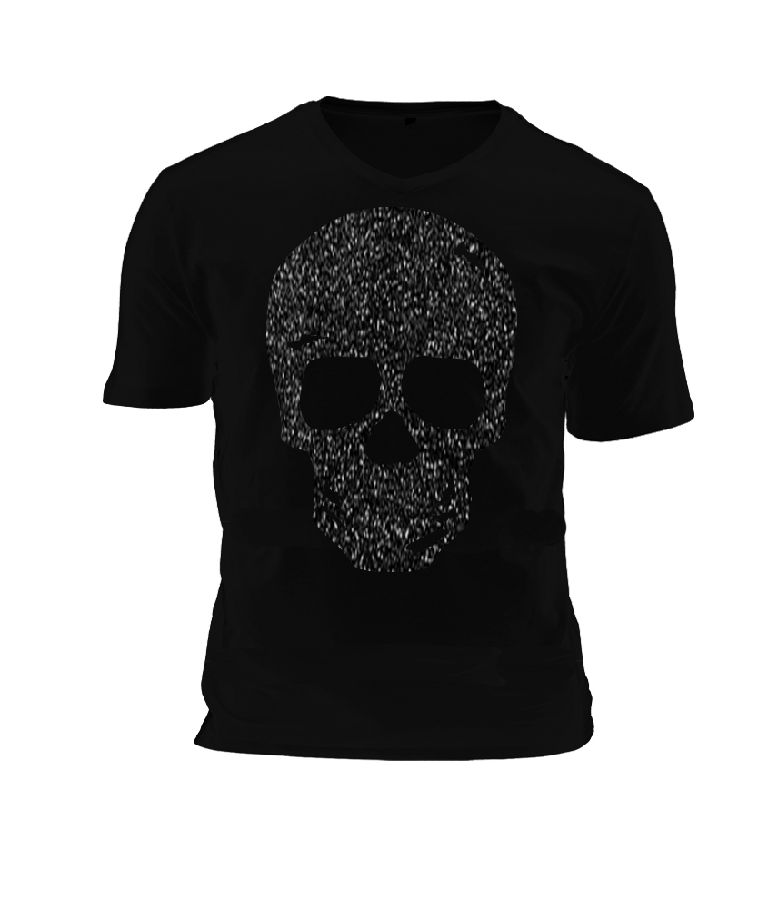 aanvaardbaar Demon Play Aardappelen T-shirt Skull glitter - Badass Fashion