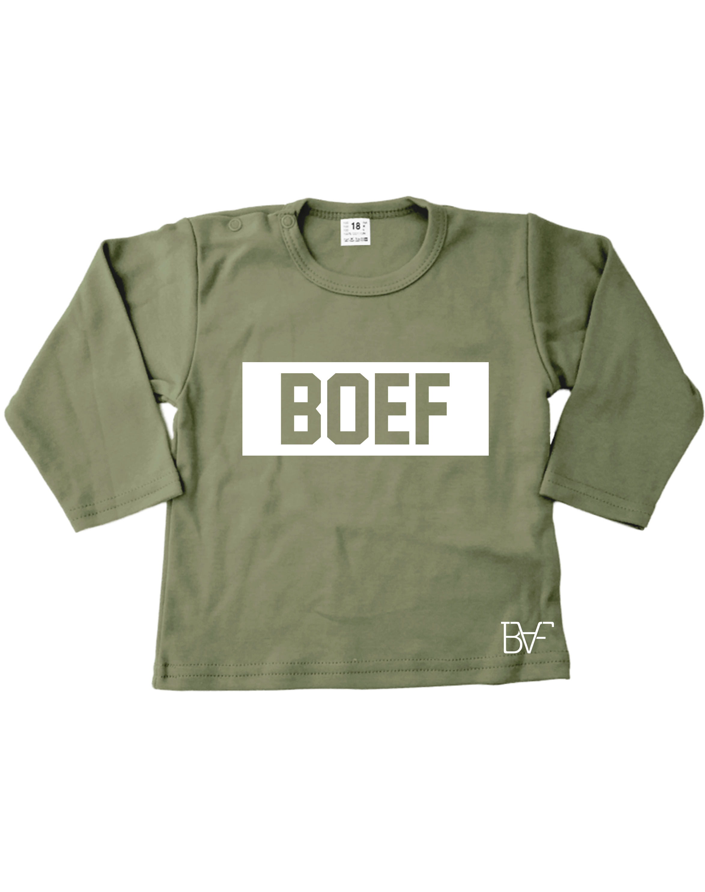 Product Grijp Observatorium Baby shirt boef groen - Badass Fashion